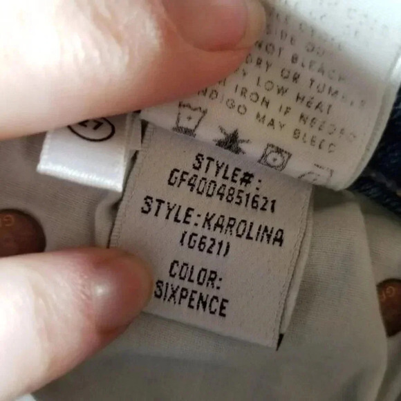 GRLFRND Karolina High Rise Crop  Jeans Sixpence 27 - Picture 7 of 15